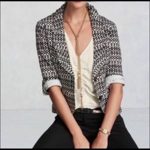 CAbi 298 Du Jour Geometric Black & White Jacket